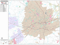 Winston-Salem Digital Map Premium Style